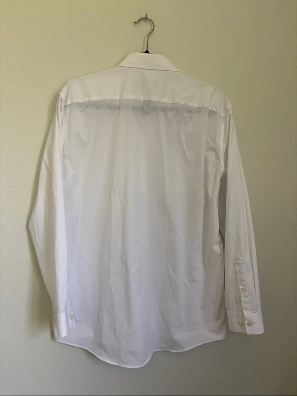 JM Collection White Long-Sleeve Dress Shirt